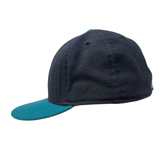 Seattle Mariners New Era 5950 Diamond Collection 7 3/8 Vintage Wool Hat Cap 90's - Picture 4 of 11
